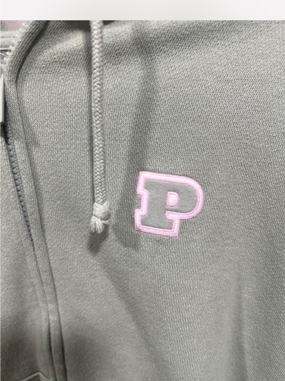 Y2K Victoria’s Secret PINK sage green hoodie full zip athleisure S/M - Picture 6 of 7